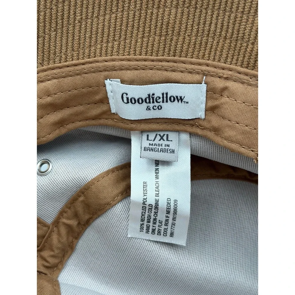 Goodfellow & Co Bucket Hat Mens L/XL Brown Corduroy Recycled Polyester